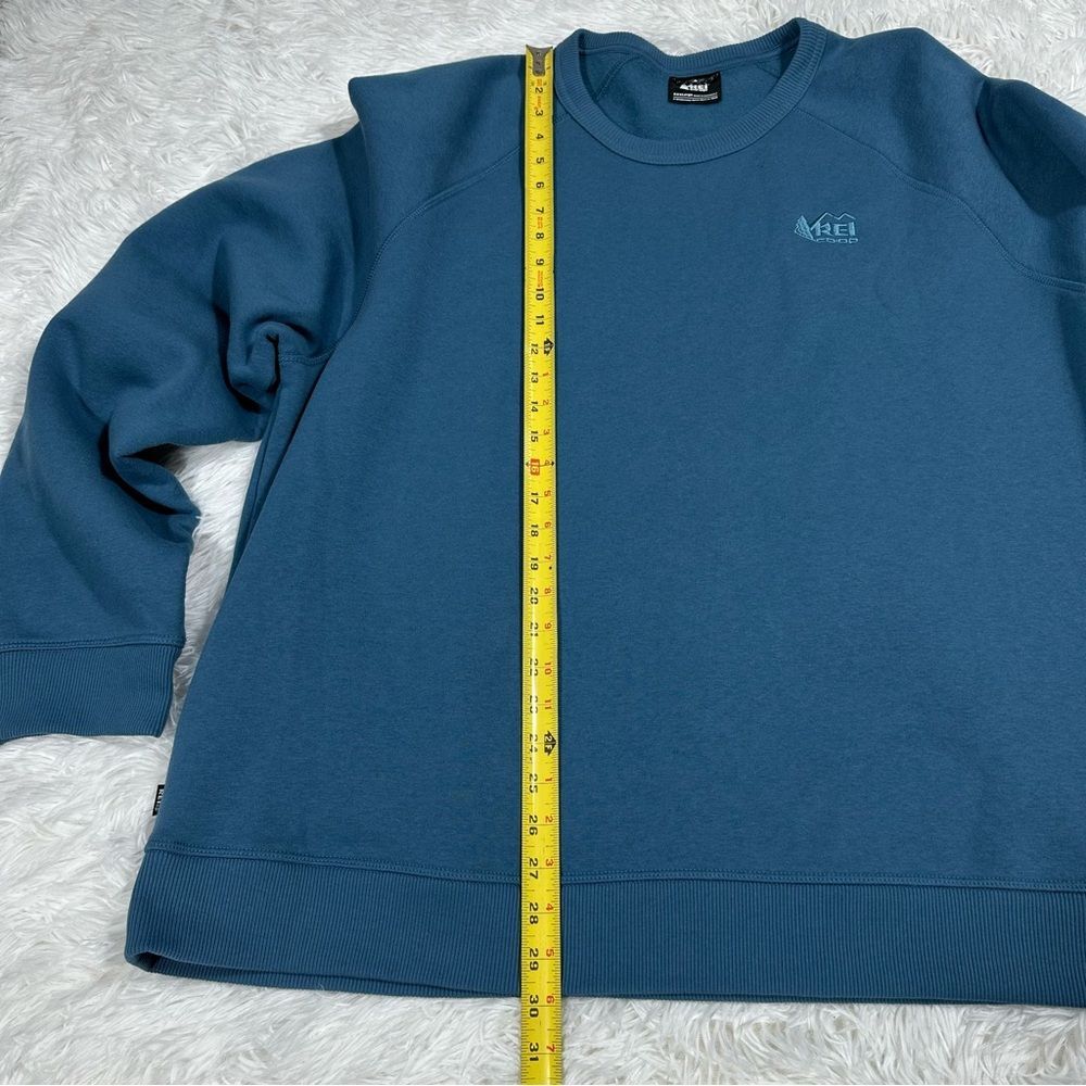REI Co-op Unisex Sz XXXL Teal Blue Crewneck Sweatshirt Casual Outdoor Pullover - Picture 7 of 12
